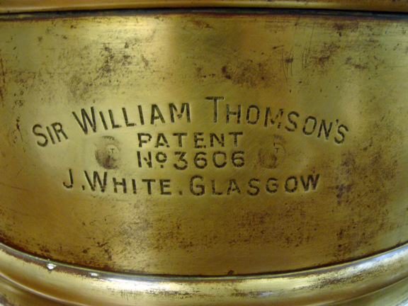 Binnacle with compass Lord Kelvin